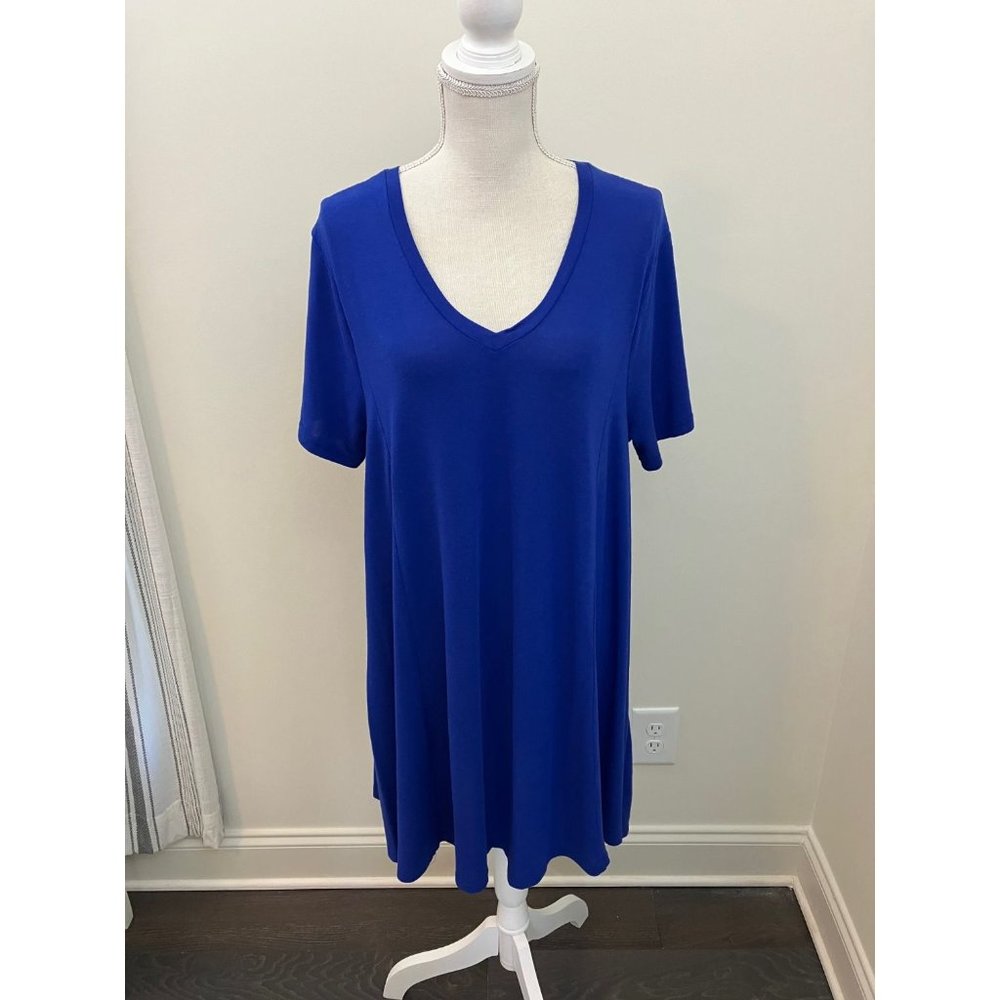 Umgee Blue Short Sleeve Dress Size Large